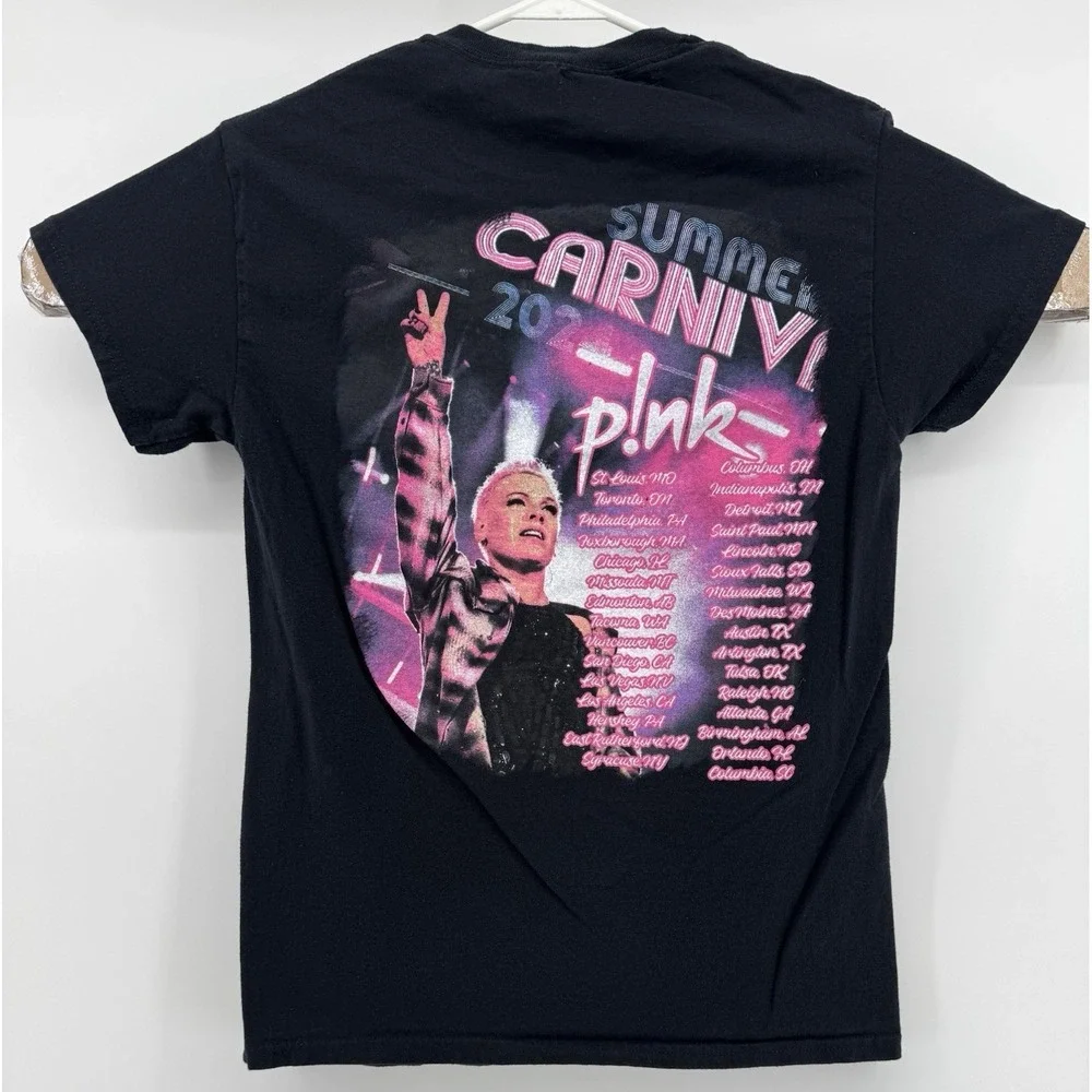 Pink Summer Carnival 2024 Tour T-Shirt Official Concert Black Medium Band Tee‎